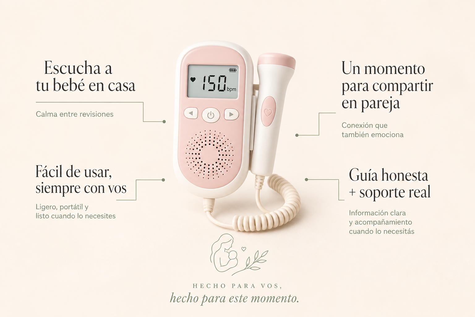 Tres pasos. Un latido.